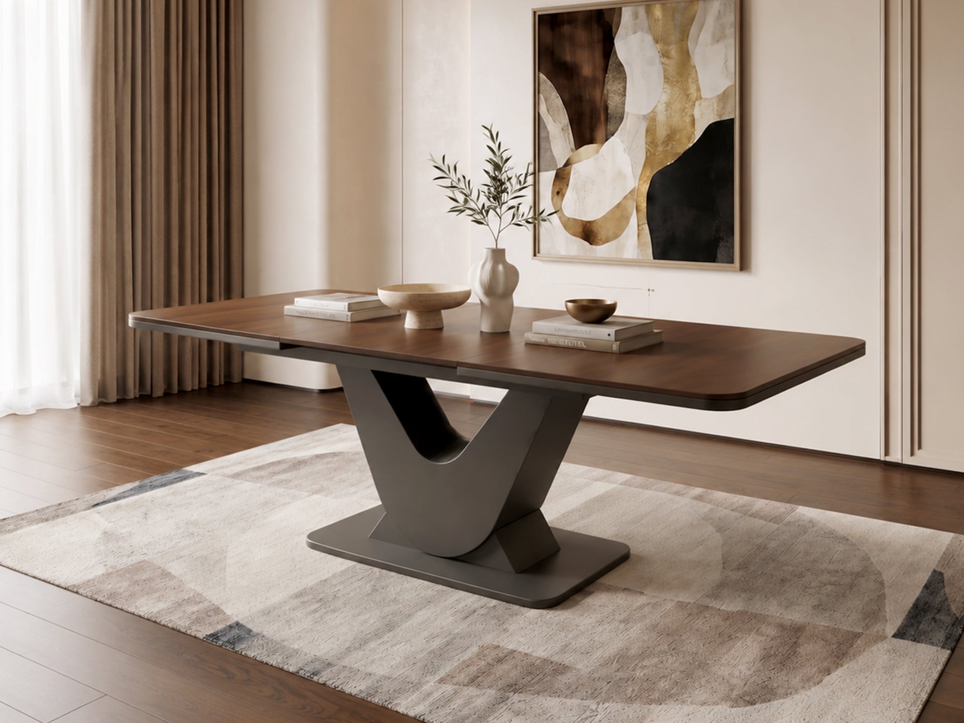 Alfa Açılır Yemek Masası (160+70x200)