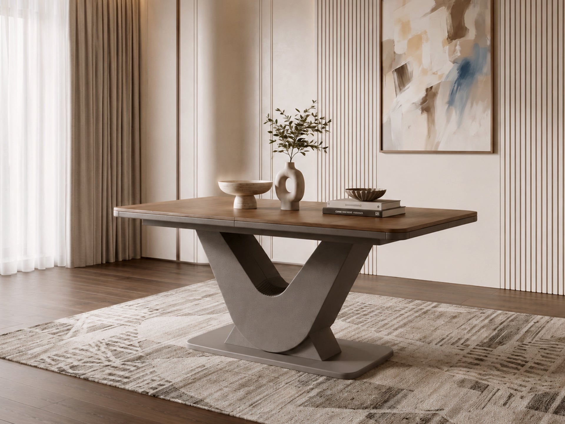Alfa Açılır Yemek Masası (160+70x200)