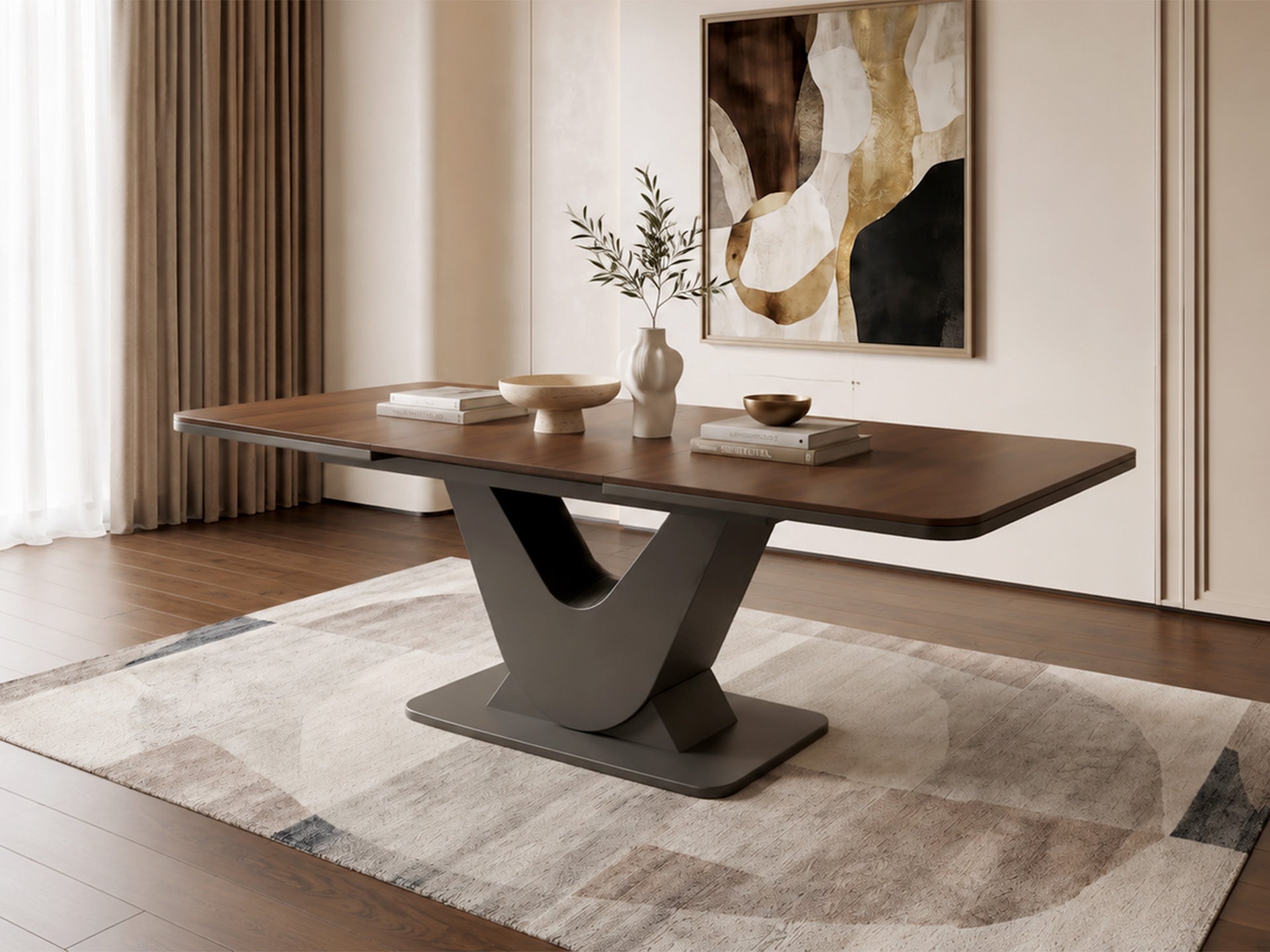 Alfa Açılır Yemek Masası (160+70x200)